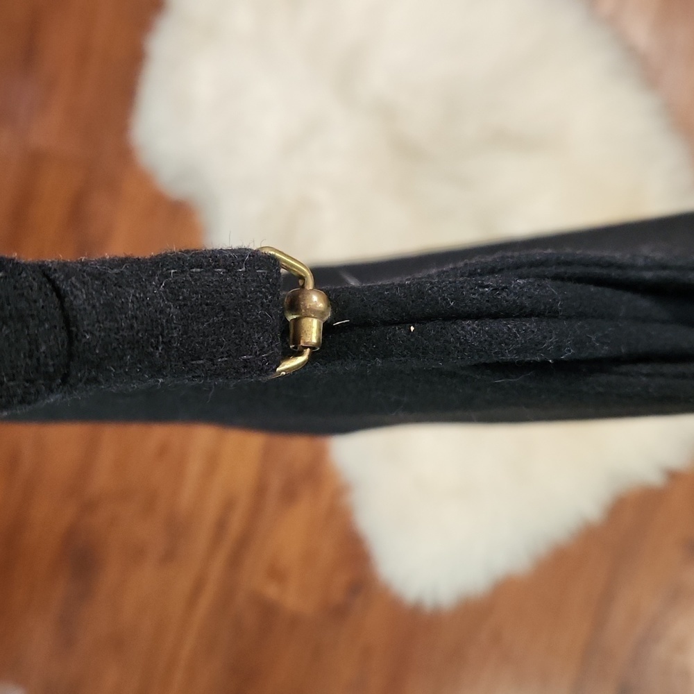 Vintage Black Wool Handbag - Picture 4 of 4